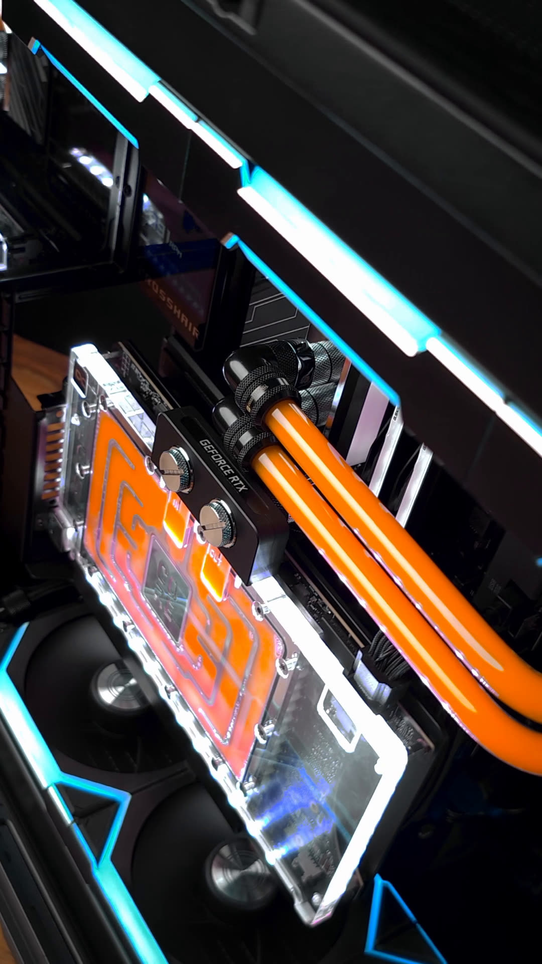 APEX GPU water block and hardline run